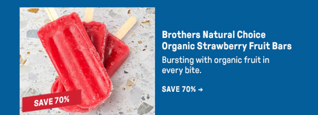 Brothers Natural Choice Organic Strawberry Fruit Bars