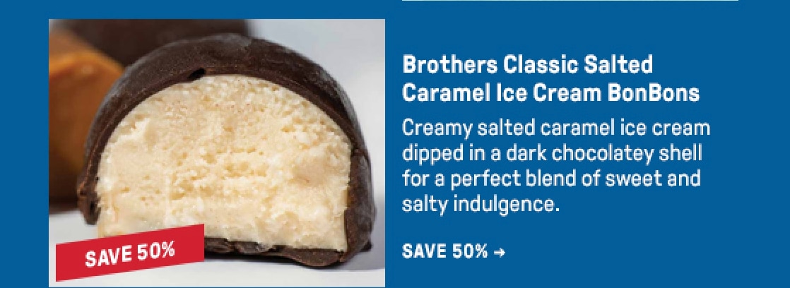 Brothers Classic Salted Caramel Ice Cream BonBons