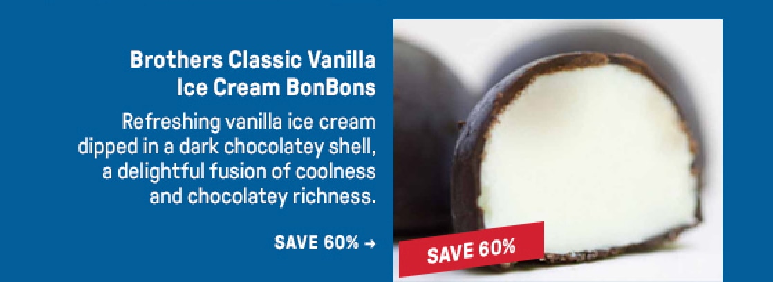 Brothers Classic Vanilla Ice Cream BonBons